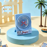 Cute Penguin Mini Portable Desk Fan 3 Speed Adjustable