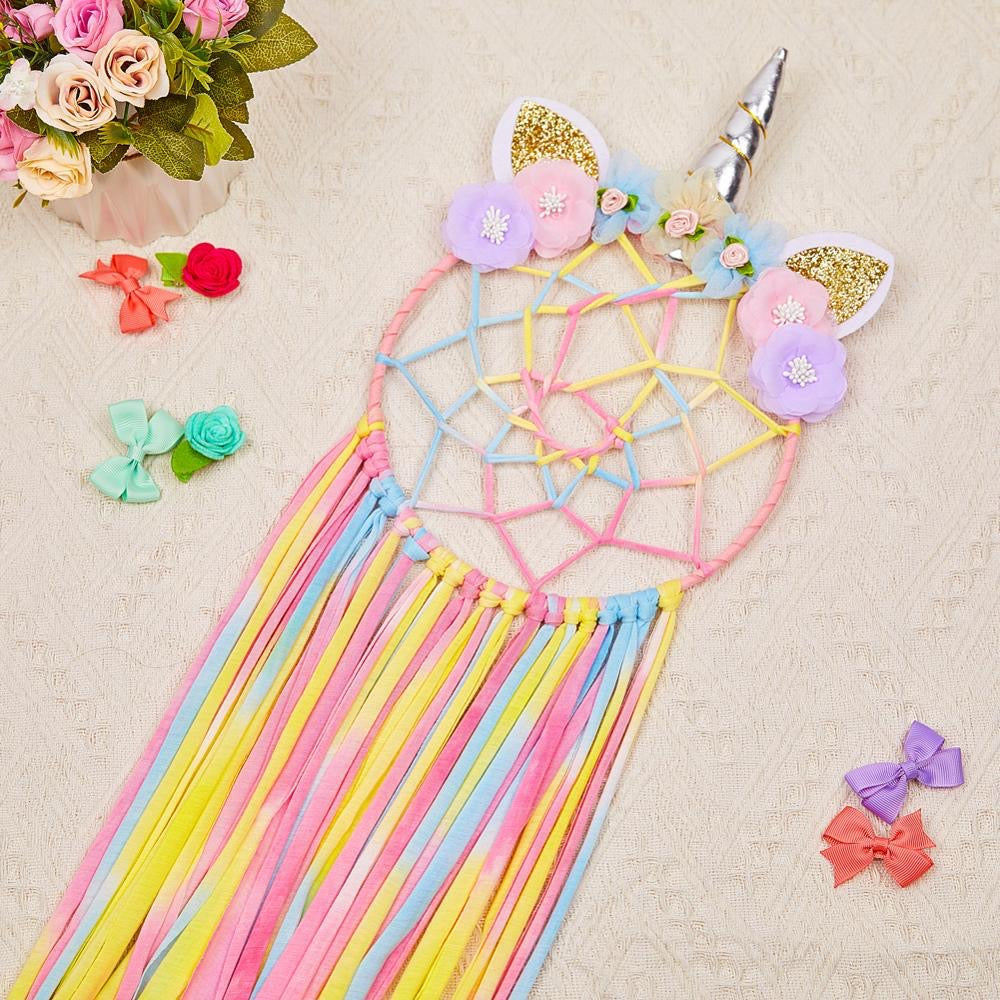 Unicorn Dreamcatcher Hair Clip Holder