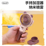 Cute Bear Portable Mist Spray Fan Rechargeable Handheld Mini Fan