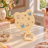 Cute Bear-Shaped Folding Pocket Mirror