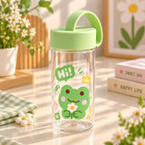 Cute Kawaii Cartoon Water Bottle with Carry Handle
