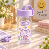 Cute Kawaii Cartoon Water Bottle with Carry Handle