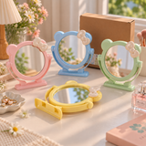 Cute Bear Ear Vanity Mirror with Bow