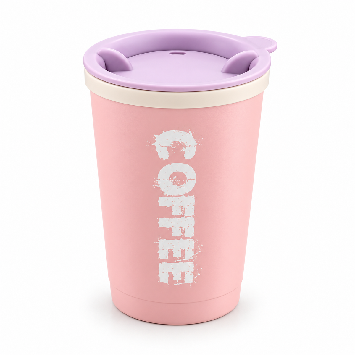 Pastel Coffee Cup with Sip Lid 280ml Reusable Travel Mug