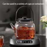 Smart Touch Screen Glass Heating Coaster Gear Temperature Control Warmer Mat Plug in Desktop Mug Warmer for Coffee Tea & Food