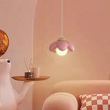 Modern Pink Petal LED Pendant Chandelier AC Indoor Ceiling Light for Kids' Rooms, Bedrooms, Bars & Restaurants