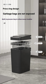 12L & 18L Automatic Sensor Trash Can Touchless Infrared Smart Waste Bin for Kitchen & Bathroom Waterproof Hands Free Garbage Can