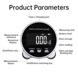 Portable Digital Measuring Tape with LCD Display Accurate Electronic Steel Tape Measure Metric Measuring Tool for DIY & Professionals