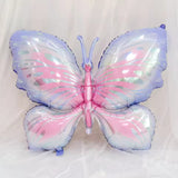 40-Inch Iridescent Butterfly Foil Balloon for Birthday & Celebration Events Decoration