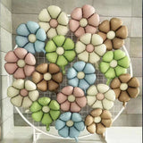 Retro Daisy Foil Balloons Matte Six-Petal Flower Balloons for Groovy Party & Birthday Decorations