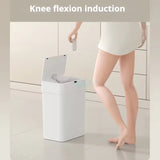 Smart Auto Sensor Trash Can Vertical & Horizontal Touchless Bin for Narrow Spaces Kitchen & Bathroom Motion Waste Bin