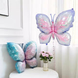 40-Inch Iridescent Butterfly Foil Balloon for Birthday & Celebration Events Decoration