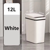 12L & 18L Automatic Sensor Trash Can Touchless Infrared Smart Waste Bin for Kitchen & Bathroom Waterproof Hands Free Garbage Can
