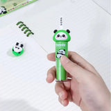 Cute Panda Lucky Capsule Eraser Set Kawaii Collectible Puzzle Erasers for Kids