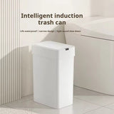 Smart Auto Sensor Trash Can Vertical & Horizontal Touchless Bin for Narrow Spaces Kitchen & Bathroom Motion Waste Bin