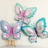 40-Inch Iridescent Butterfly Foil Balloon for Birthday & Celebration Events Decoration