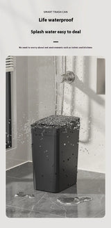 12L & 18L Automatic Sensor Trash Can Touchless Infrared Smart Waste Bin for Kitchen & Bathroom Waterproof Hands Free Garbage Can