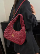 MinMin Quilted Hobo Shoulder BagSoft PU Leather Trendy Handbag for Women Crossbody & Tote Purse SparkelsSparkels