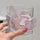 Crystal Butterfly Glass Cup with 3D Butterfly Decor Aesthetic Transparent Drinking Glass SparkelsSparkels