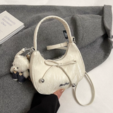 Elegant Bow Knot Mini Shoulder Bag for Women Trendy Crossbody & Handbag Cute Korean Fashion Purse