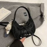 Elegant Bow Knot Mini Shoulder Bag for Women Trendy Crossbody & Handbag Cute Korean Fashion Purse